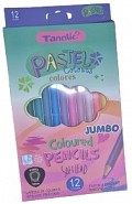 Creion color JUMBO set 12 culori + ascutitoare, CULORI PASTEL 1/1 - TCN03 Creion color JUMBO set 12 culori + ascutitoare, CULORI PASTEL 1/1 - TCN03
